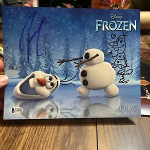 Josh Gad, Raymond Persi signed 8x10 Olaf Disney Frozen photo sketch BAS COA auto - Picture 1 of 4