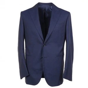 Stile Latino Napoli Navy Blue Lightweight Super 150s Wool Suit 40R (Eu 50) NWT - Picture 1 of 12