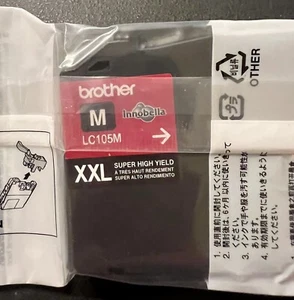 Brother LC105M XXL Super High Yield Magenta Ink Cartridge - Genuine New Sealed! - Picture 1 of 3