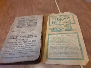 Antique Grocery Store Ledger Individual account book 1908-1910 + recipe - Picture 1 of 4