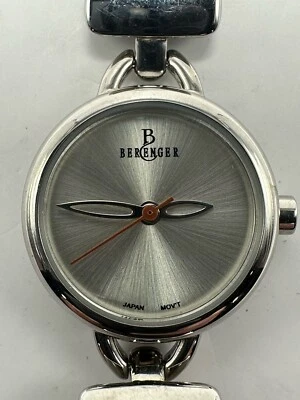 Reloj Berenger Damas Clásico 22MM 7.25" Nueva Batería Correa Cuero Marrón Q Foto 1 de 4