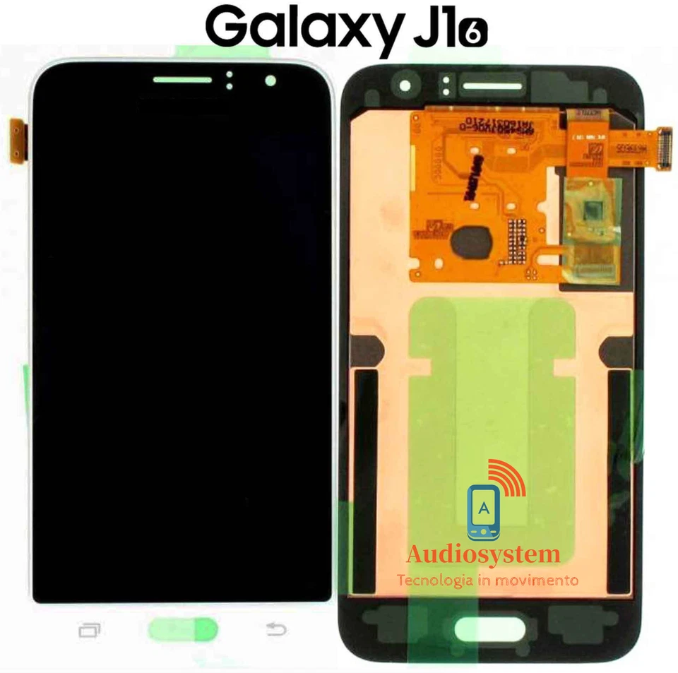 DISPLAY LCD+TOUCH SCREEN per SAMSUNG GALAXY J1 2016 SM-J120F J120 BIANCO VETRO - Immagine 1 di 1