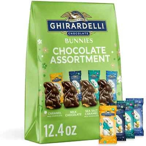 New Ghirardelli Chocolate Bunnies Assortment 12.4oz Low Stock - Picture 1 of 3