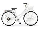 rower 28 centralny damski 6-biegowy holenderski aluminium białe światło / niebo