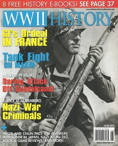 WWII HISTORY JUN 15 USS FRANKLIN MAKLIN ISLAND ARMOR NUREMBERG GUADALCANAL PT BO - Picture 1 of 6