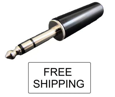 PHILMORE 3/16 .206" Microphone Plug Connector for Aviation Mic Drake Collins Radio 524WT