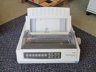 OKI Microline 3390 GE7200B 24-Pin Dot Matrix Impact Printer USB Drucker POS LPT - Image 1 of 4