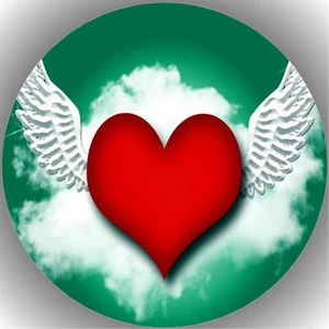 Ostia per torta compleanno festa immagine torta fondente - cialda San Valentino P12 - Foto 1 di 1