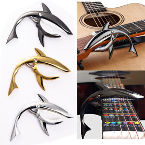 Shark Type Guitar Capo Quick Change Key Clamp Ukulele Mandolin Acoustic Electric