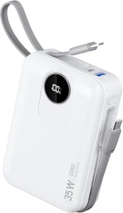 Built-In Cable 20000Mah Power Bank: 35W Fast Charging External Battery for Mobil - Picture 1 of 7