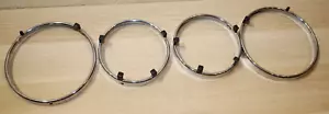 4x Original BMW E28 Glashaltering Scheinwerfer Chromring 63121369108 - Bild 1 von 7