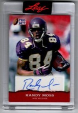 2022 Leaf Pro Set Sports #PSA-RM1 Randy Moss AUTO Autograph Vikings