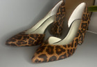 1. STATE Saffy eal Calf Fur Animal Print Leopard Block Heels Shoes Pump  7.5