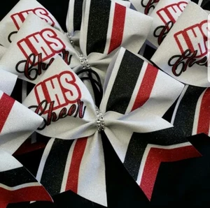 Custom School Initial Cheer Bow - Sie wählen Farben - Bild 1 von 1