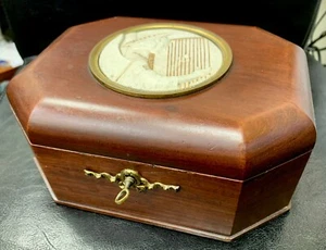 Magnificent Jewelry Box Wood And Lava Stone - Picture 1 of 3