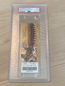 2007 VIKINGS FALCONS 9/9 ADRIAN PETERSON NFL DEBUT FULL TICKET PSA 8 - Picture 1 of 2