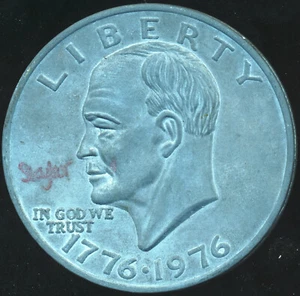 Moneda ficticia de dólar IKE 1976 de 3" juguete bicentenario de EE. UU. - Imagen 1 de 2