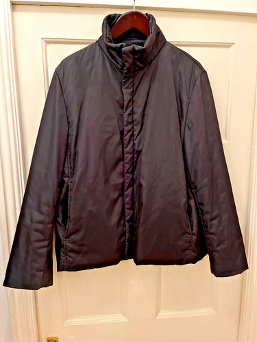 Giacca imbottita in nylon nero originale PRADA taglia L