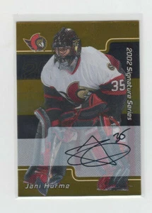 01/02 BAP Signature Series Ottawa Senators Jani Hurme Gold Auto card #109 - Bild 1 von 2