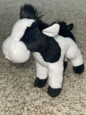 Sweet Cream Douglas 8" Baby Cow stuffed plush animal Black White holstein bull - Image 1 of 4