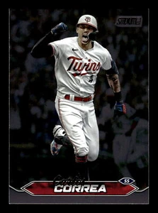 2024 Topps Stadium Club CARLOS CORREA BLACK FOIL #118 - Picture 1 of 2
