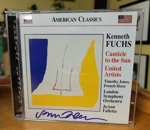 Kenneth Fuchs Canticle to the Sun United Artists Signed CD JoAnn Falletta - Picture 1 of 3
