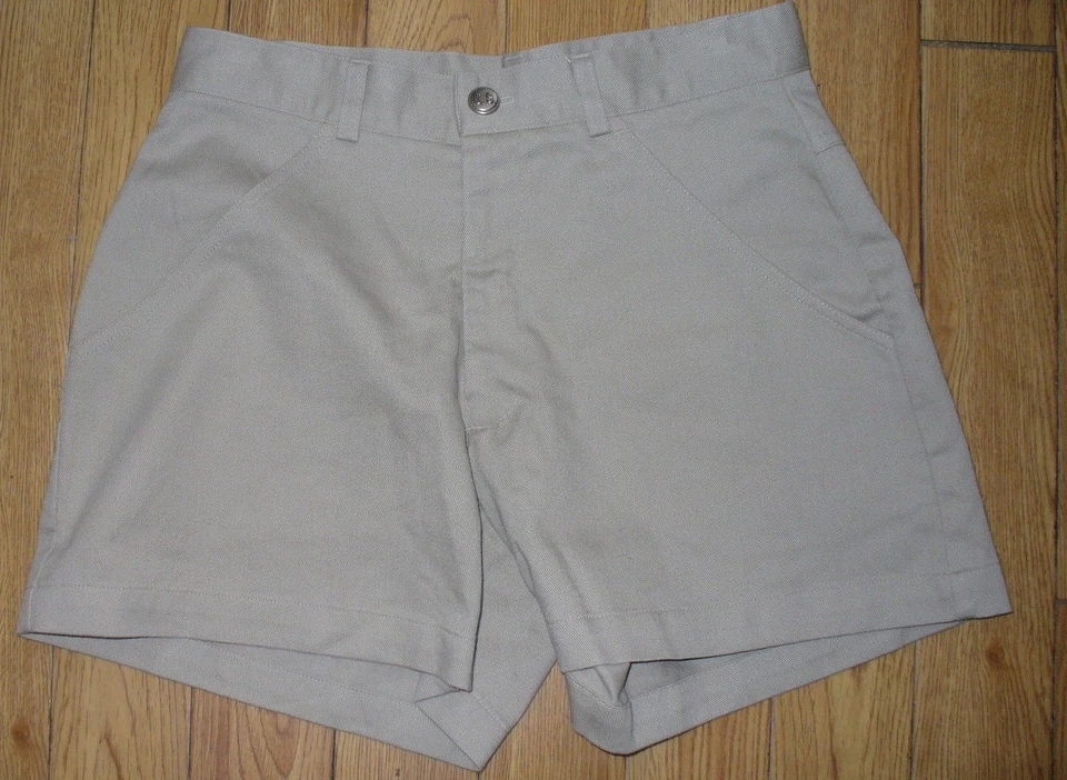 GIRL SCOUTS OF AMERICA UNIFORM  SHORTS--SZ 5/6--KHAKI-- WIDE LEGS - Image 1 of 1