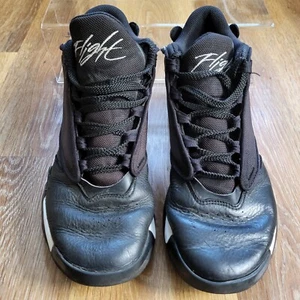 Jordan Flight High Top Basketball Trainers Black White Mens UK 8.5 Sports Shoe - Picture 1 of 13