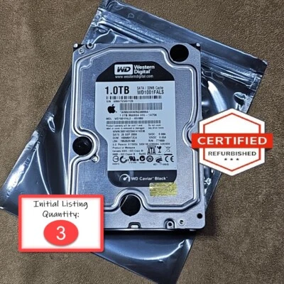 Western Digital WD 1TB 3.5" 7200RPM SATA HDD Recertified Internal Hard Drive - Image 1 of 4