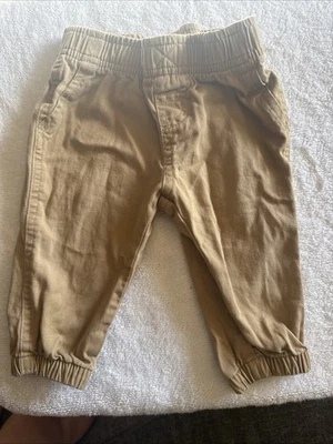 Wrangler Toddler Khaki Pants Size 9M Fits 8 to 9M Pullup With Elastic Band - Image 1 of 4