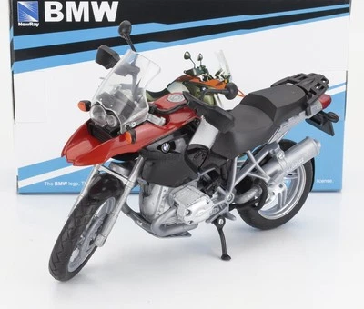 MODELLINO MOTO STATICO NEWRAY BMW R1200GS 2006 ROSSO MODELLISMO SCALA 1/12 - Immagine 1 di 4