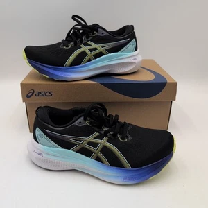 Scarpe da corsa Asics Gel-Kayano 30 donna taglia 6 LARGHE nero/giallo brillante NUOVE - Foto 1 di 10