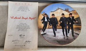 Beatles A Hard Day’s Night Plate 3 COA Box 1992 Collector Bradford Delphi - Picture 1 of 4