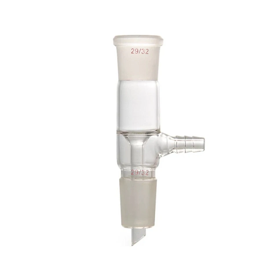 29/32 Glass Straight Vacuum Take-off Adapter Lab Take off Gas Inlet  Hose Tube - Image 1 of 1