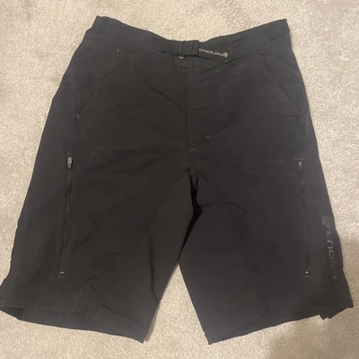 Endura stretch Panels Men’s 2 In 1 Cycling Mounting Biking shorts Black Medium - Image 1 of 4