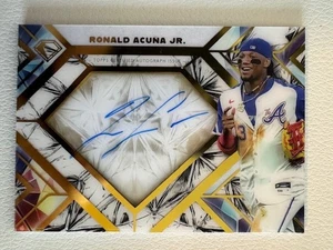 2025 Topps Diamond Icons Ronald Acuna Jr Icons of the Diamond Autogramm /5 #ITDA-RAJ - Bild 1 von 2