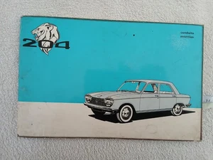 NOTICE LIVRETCONDUITE ET ENTRETIEN PEUGEOT 204 (N°1214 10.68) - Imagen 1 de 5