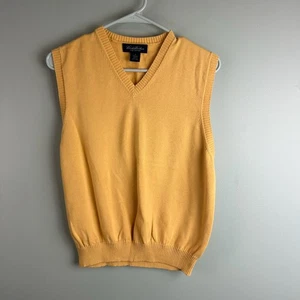 Brooks Brothers gelbe Weste Pimabaumwolle Größe Small adrette Herrenbekleidung Strickstil - Bild 1 von 9