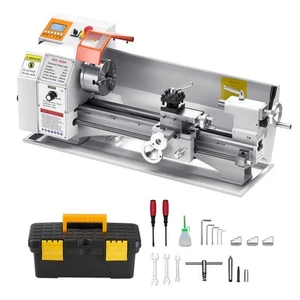 VEVOR 1250 W 2500 RPM Torno de Metal de 220 x 450 mm con Alimentación Automática - Imagen 1 de 12