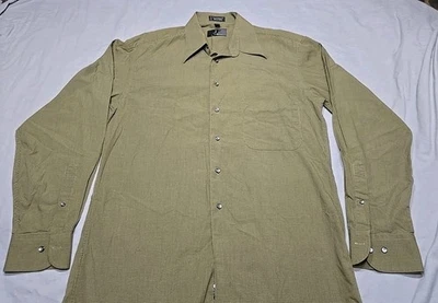 Camisa de vestir verde oliva para hombre J.Ferrar talla M Foto 1 de 4