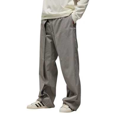 Men's Adidas Y-3 Yohji Yamamoto Grey Cotton Canvas Workwear Pants IV7733 XL New - Image 1 of 4