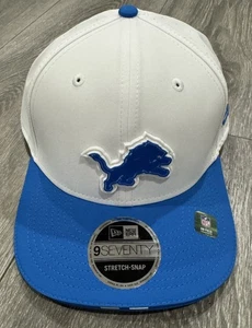 Detroit Lions New Era 9Seventy Stretch-Snap Adjustable Hat White,Blue Color - Picture 1 of 4