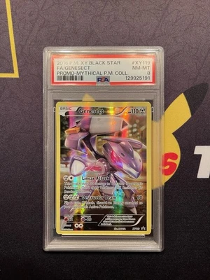 2016 Pokemon Genesect Full Art XY119 Mythical Col. Promo PSA 8 NM-MINT  - Image 1 of 2