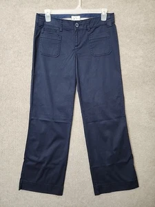American Eagle Chinohose mit ausgestelltem Bein Damen 10 marineblau Utility leicht NEU - Bild 1 von 8