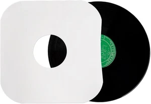 12 Inches Vinyl Record Inner Paper Sleeves - 100g Anti-Static White 12 inch - Picture 1 of 7
