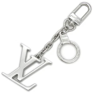 Louis Vuitton Key Holder Porte Cle Initial LV Metal Silver Charm M65071 Used - Picture 1 of 4