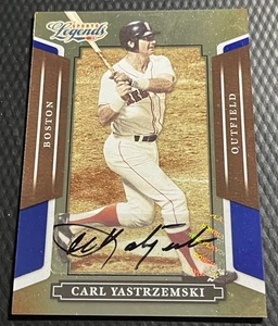 2008 Carl Yastrzemski Red Sox 20/25 Donruss Sports Legends Autograph #80 - Picture 1 of 3