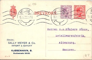 Goldpath: postal de Dinamarca 1922, a alemania cv834_p22 - Imagen 1 de 2