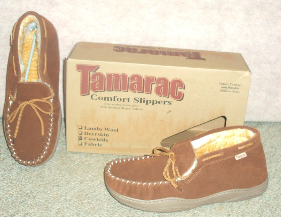 Zapatillas CHUKKA de cuero de vaca TAMARAC confort para hombre 8077C Allspice, talla 11 M, nuevas en caja Foto 1 de 4