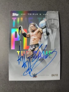 Triple H 2025 Topps Finest Tribute Autograph /10 - Picture 1 of 2